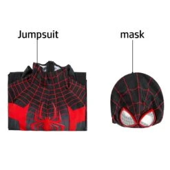 Kids Spider-man Miles Morales PS5 Cosplay Suit Children Halloween Cosplay Jumpsuit -One Hero Suits Store j19013cb kida 5
