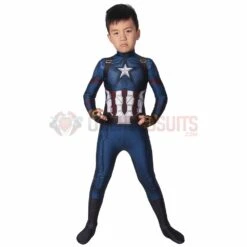 Christmas Gifts For Kids Captain America Endgame Cosplay Costume Children Spandex Cosplay Suit