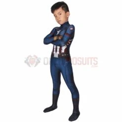 Christmas Gifts For Kids Captain America Endgame Cosplay Costume Children Spandex Cosplay Suit -One Hero Suits Store j19021aa kida 4
