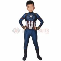 Christmas Gifts For Kids Captain America Endgame Cosplay Costume Children Spandex Cosplay Suit -One Hero Suits Store j19021aa kida 6