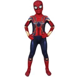 Kids Iron Spider-Man Suit Avengers SuperHero Cosplay Costumes For Children