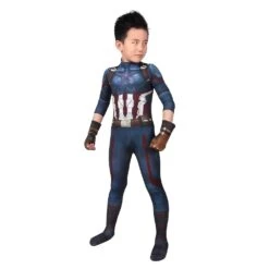 Gifts For Kids Captain America Cosplay Costumes Avengers3 Infinity War Cosplay Suit -One Hero Suits Store j19024aa kida 2
