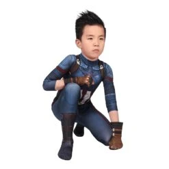 Gifts For Kids Captain America Cosplay Costumes Avengers3 Infinity War Cosplay Suit -One Hero Suits Store j19024aa kida 3