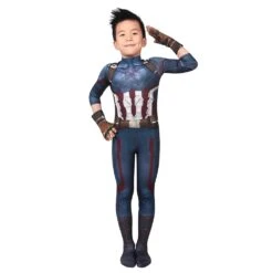 Gifts For Kids Captain America Cosplay Costumes Avengers3 Infinity War Cosplay Suit -One Hero Suits Store j19024aa kida 5