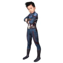 Gifts For Kids Captain America Cosplay Costumes Avengers3 Infinity War Cosplay Suit -One Hero Suits Store j19024aa kida 6