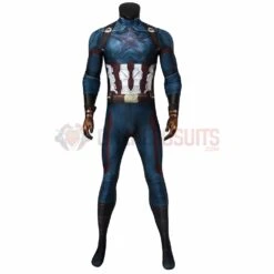 Avengers Captain America Steve Rogers Cosplay Costume 3D Printed BodySuit