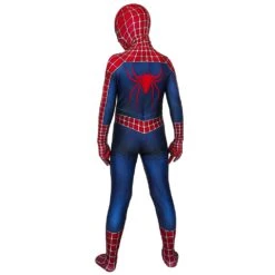 Kids Spider-man Cosplay Suit Spandex Tobey Maguire Suit Printed Edition -One Hero Suits Store j19036ab kida 3
