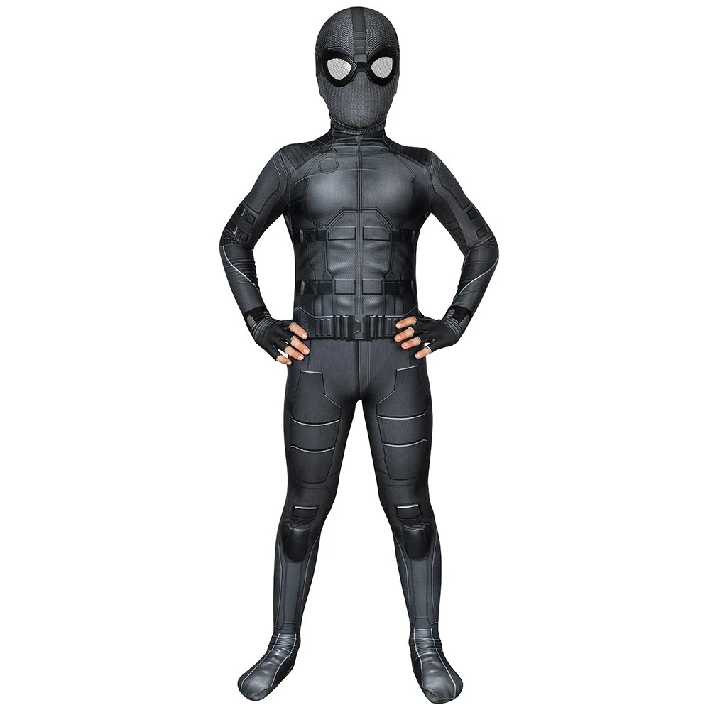 Spider-man Stealth Suit For Kids Night Monkey Children Halloween Printed Costume 3 Spider-man Stealth Suit For Kids Night Monkey Children Halloween Printed Costume