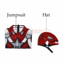 2020 Red Guardian Spandex Cosplay Costume