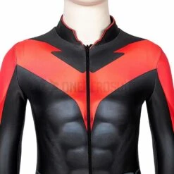 Gifts For Kids Nightwing Cosplay Suit Children Teen Titans Cosplay Red Bodysuit -One Hero Suits Store j19061ea kida 7