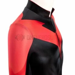 Gifts For Kids Nightwing Cosplay Suit Children Teen Titans Cosplay Red Bodysuit -One Hero Suits Store j19061ea kida 8