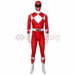 Red Power Ranger Cosplay Suit Classic Red Spandex Power Rangers Costumes 28 Red Power Ranger Cosplay Suit Classic Red Spandex Power Rangers Costumes -One Hero Suits Store j19071ca11