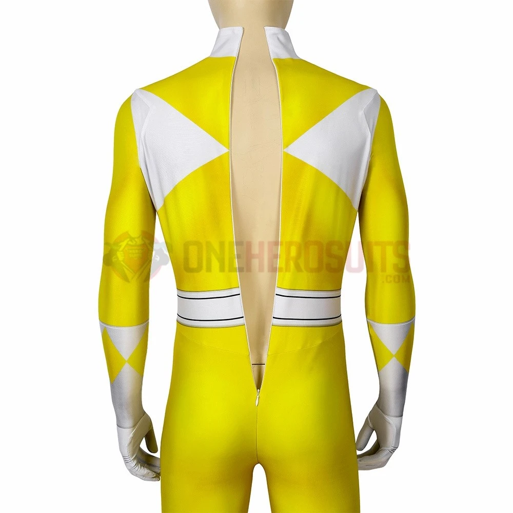 Yellow Power Ranger Suit Spandex Power Rangers Costumes Printed Edition 4 Yellow Power Ranger Suit Spandex Power Rangers Costumes Printed Edition - Image 2