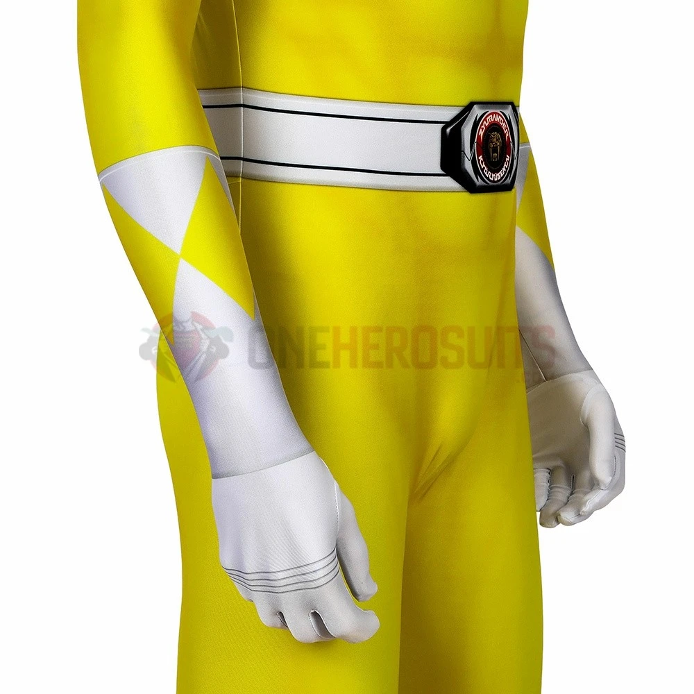 Yellow Power Ranger Suit Spandex Power Rangers Costumes Printed Edition 9 Yellow Power Ranger Suit Spandex Power Rangers Costumes Printed Edition - Image 7