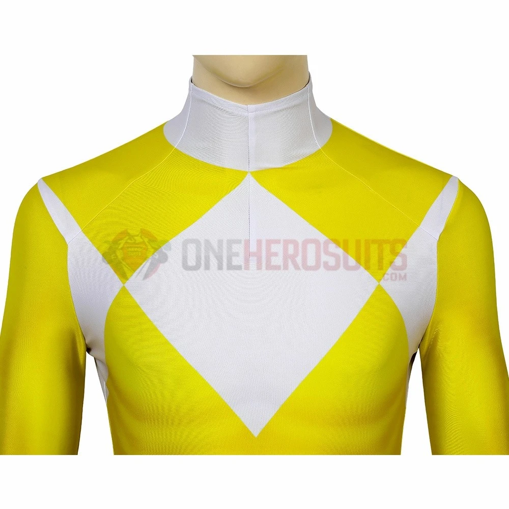 Yellow Power Ranger Suit Spandex Power Rangers Costumes Printed Edition 6 Yellow Power Ranger Suit Spandex Power Rangers Costumes Printed Edition - Image 4