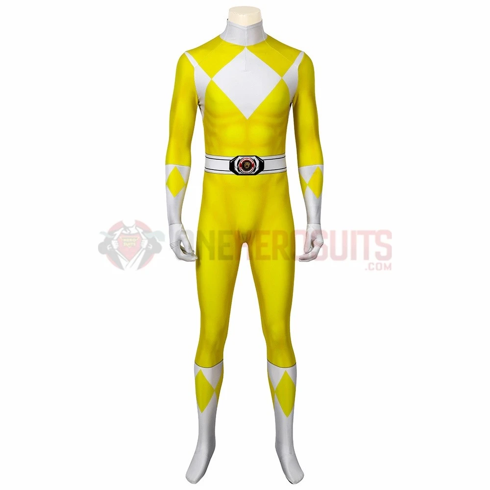 Yellow Power Ranger Suit Spandex Power Rangers Costumes Printed Edition 15 Yellow Power Ranger Suit Spandex Power Rangers Costumes Printed Edition - Image 13