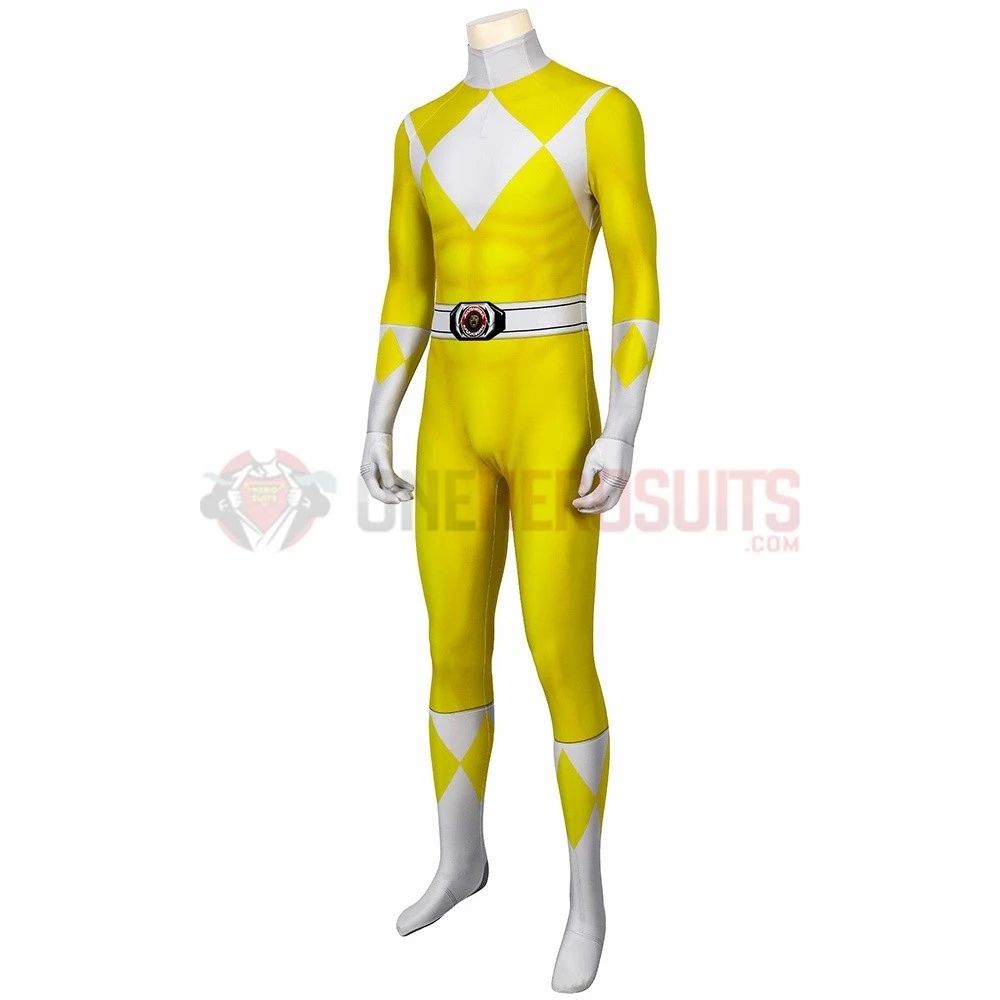 Yellow Power Ranger Suit Spandex Power Rangers Costumes Printed Edition 17 Yellow Power Ranger Suit Spandex Power Rangers Costumes Printed Edition - Image 15