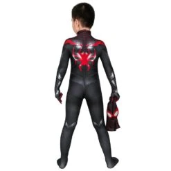 Kids Spider-man Miles Morales PS5 Cosplay Suit 29 Kids Spider-man Miles Morales PS5 Cosplay Suit -One Hero Suits Store j19075ba kida 14
