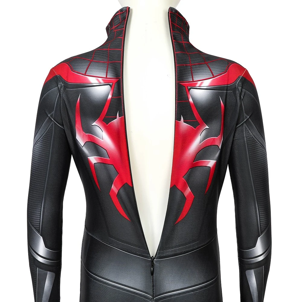Kids Spider-man Miles Morales PS5 Cosplay Suit 9 Kids Spider-man Miles Morales PS5 Cosplay Suit - Image 7