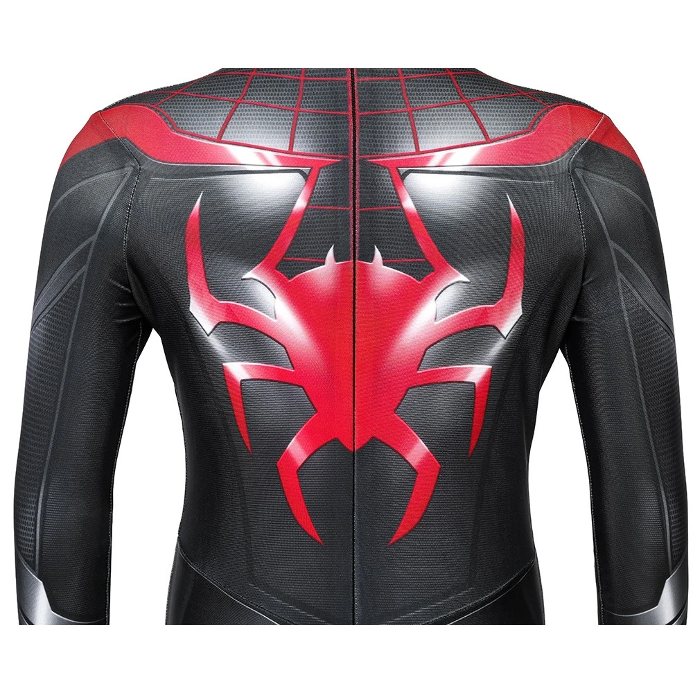 Kids Spider-man Miles Morales PS5 Cosplay Suit 10 Kids Spider-man Miles Morales PS5 Cosplay Suit - Image 8