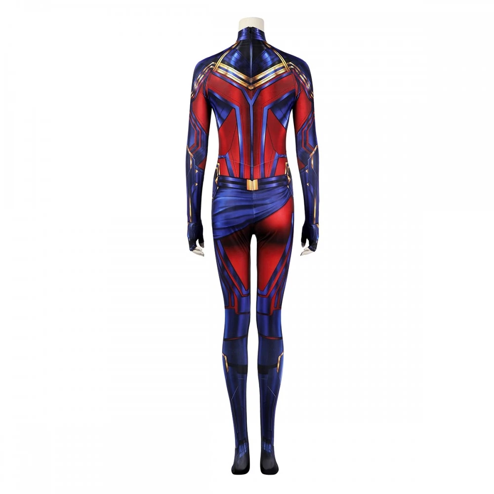 Captain Marvel Cosplay Costume Carol Danvers Spandex Bodysuit 16 Captain Marvel Cosplay Costume Carol Danvers Spandex Bodysuit - Image 14