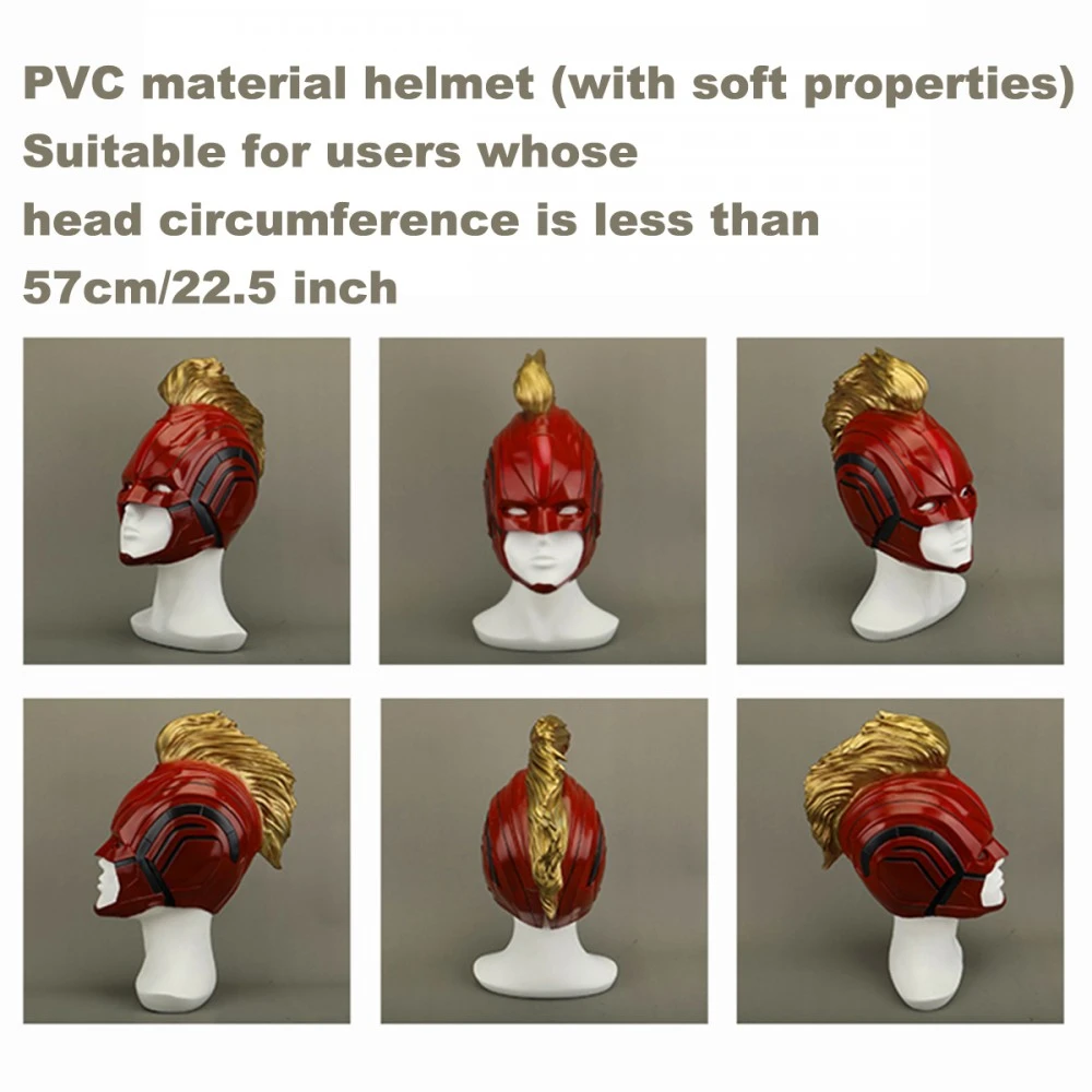 Captain Marvel Cosplay Costume Carol Danvers Spandex Bodysuit 4 Captain Marvel Cosplay Costume Carol Danvers Spandex Bodysuit - Image 2