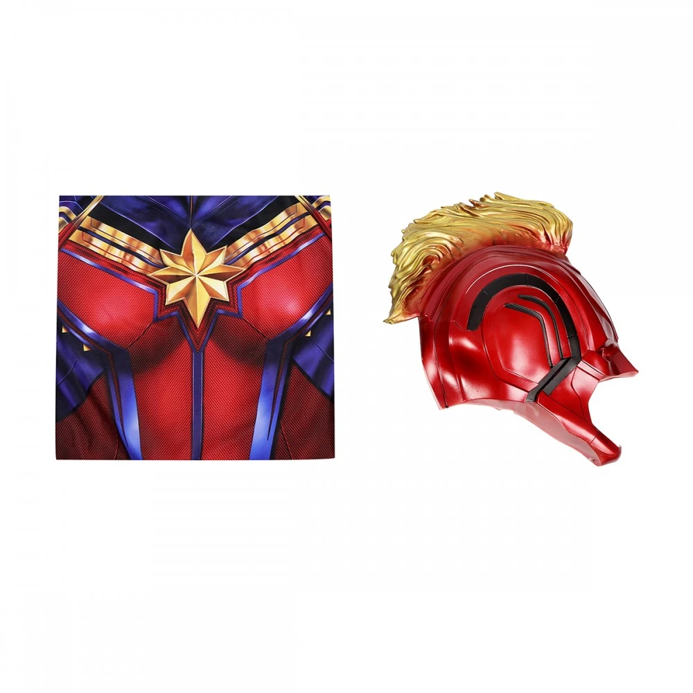 Captain Marvel Cosplay Costume Carol Danvers Spandex Bodysuit 5 Captain Marvel Cosplay Costume Carol Danvers Spandex Bodysuit - Image 3