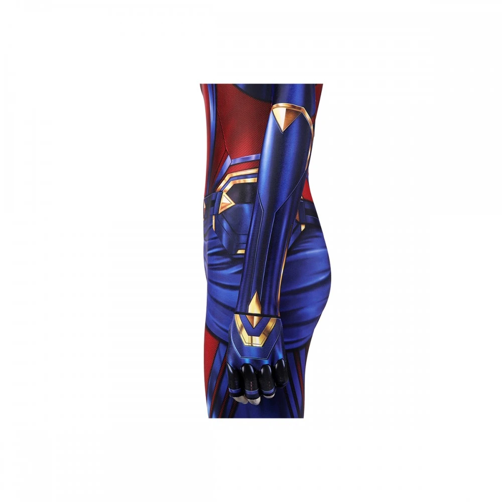 Captain Marvel Cosplay Costume Carol Danvers Spandex Bodysuit 10 Captain Marvel Cosplay Costume Carol Danvers Spandex Bodysuit - Image 8
