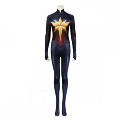 2023 The Marvels Captain Marvel Cosplay Spandex Bodysuit
