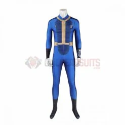 Male 33 Cosplay Costume Blue Spandex Bodysuit