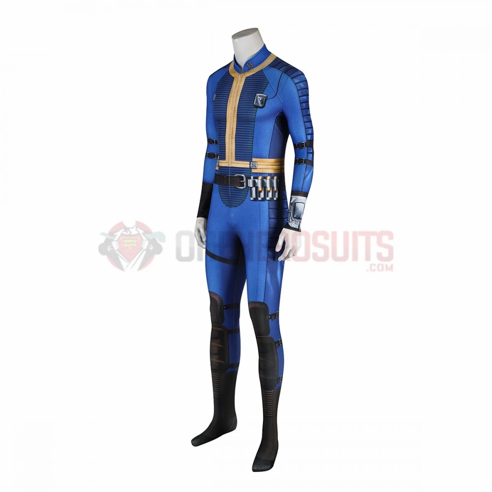 Male 33 Cosplay Costume Blue Spandex Bodysuit Ver.2 4 Male 33 Cosplay Costume Blue Spandex Bodysuit Ver.2 - Image 2