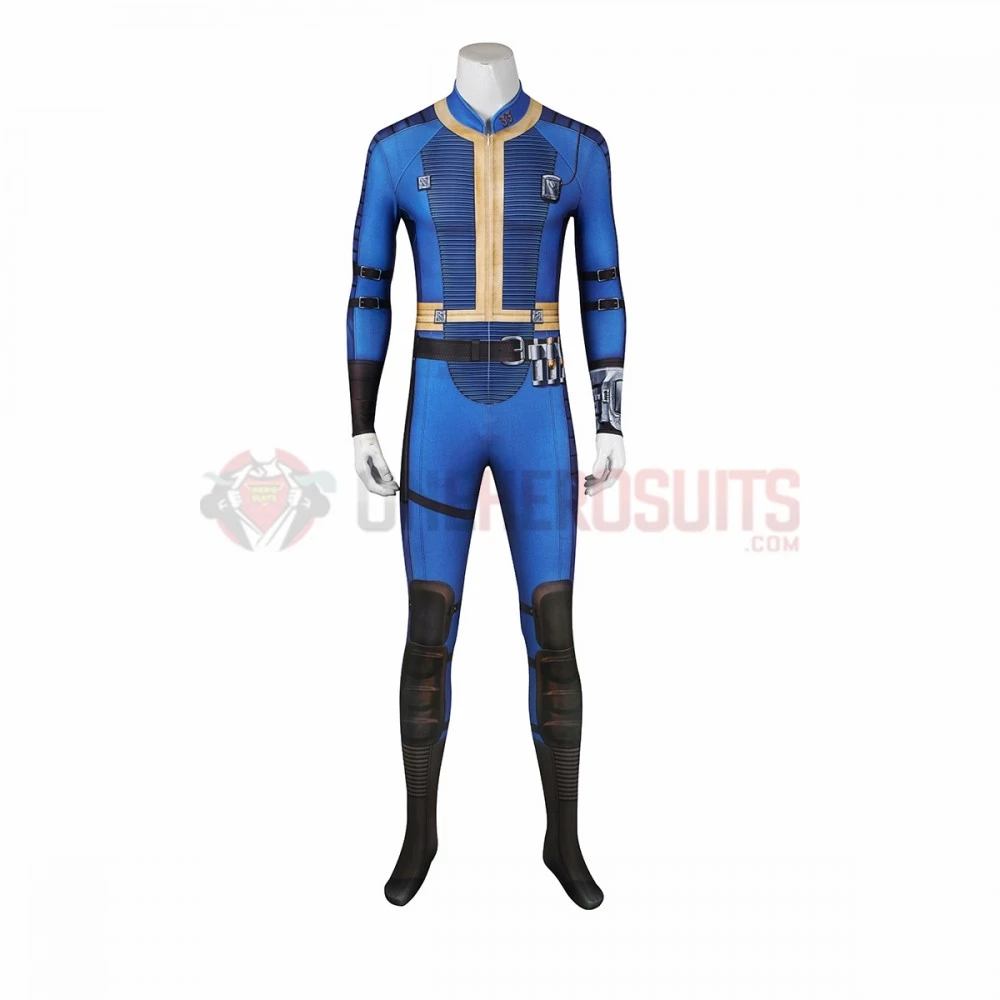 Male 33 Cosplay Costume Blue Spandex Bodysuit Ver.2 3 Male 33 Cosplay Costume Blue Spandex Bodysuit Ver.2