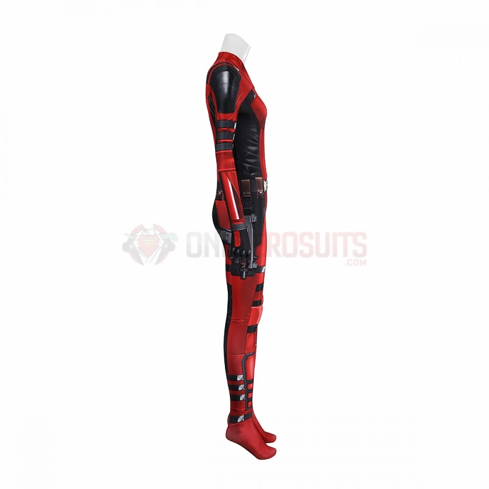 Lady Deadpool Cosplay Costume Deadpool 3 Movie Edition Spandex Bodysuit 10 Lady Deadpool Cosplay Costume Deadpool 3 Movie Edition Spandex Bodysuit - Image 8