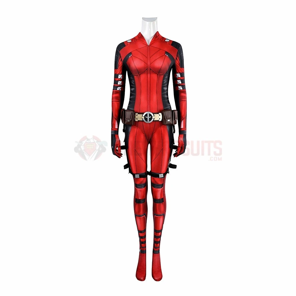 Lady Deadpool Cosplay Costume With Complex Accessories 9 Lady Deadpool Cosplay Costume With Complex Accessories - Image 7