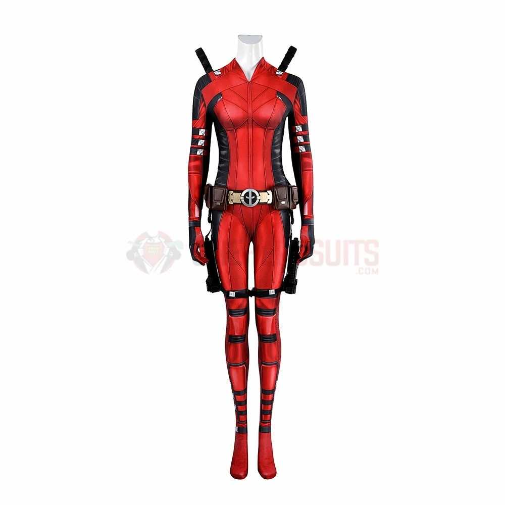 Lady Deadpool Cosplay Costume With Complex Accessories 6 Lady Deadpool Cosplay Costume With Complex Accessories - Image 4