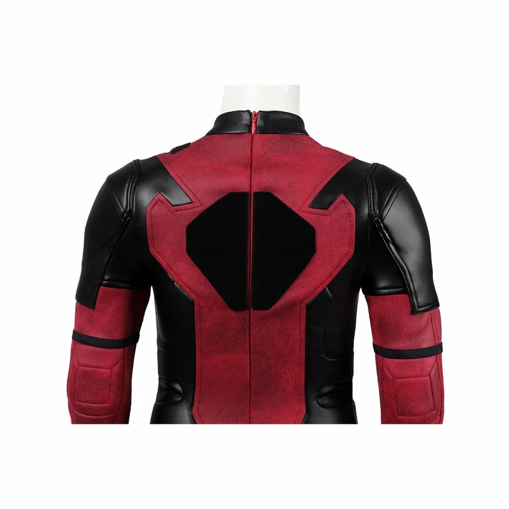 Kids Deadpool 3 Cosplay Costumes Wade Wilson Leather Edition Halloween Suits 20 Kids Deadpool 3 Cosplay Costumes Wade Wilson Leather Edition Halloween Suits - Image 18
