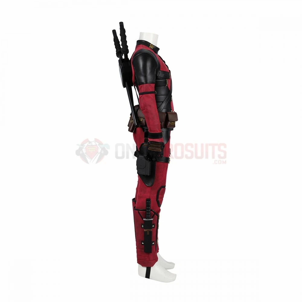 Kids Deadpool 3 Cosplay Costumes Wade Wilson Leather Edition Halloween Suits 8 Kids Deadpool 3 Cosplay Costumes Wade Wilson Leather Edition Halloween Suits - Image 6
