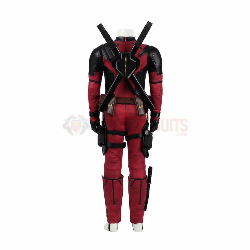 Kids Deadpool 3 Cosplay Costumes Wade Wilson Leather Edition Halloween Suits 9 Kids Deadpool 3 Cosplay Costumes Wade Wilson Leather Edition Halloween Suits - Image 7