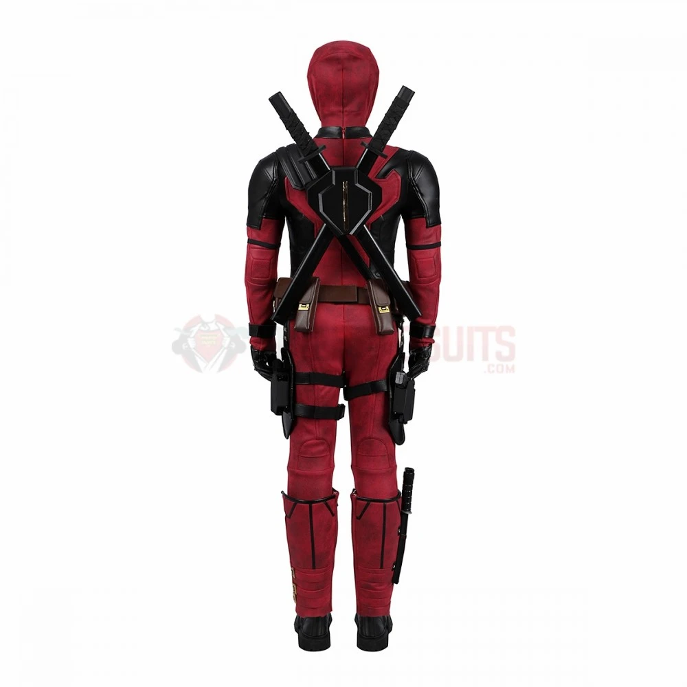 Kids Deadpool 3 Cosplay Costumes Wade Wilson Leather Edition Halloween Suits 5 Kids Deadpool 3 Cosplay Costumes Wade Wilson Leather Edition Halloween Suits - Image 3
