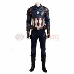 Captain America Cosplay Costume Civil War Movie Level Leather Cosplay Suits
