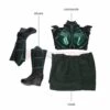 Hela Cosplay Costumes Thor Ragnarok Cosplay Suits Green Chest Version