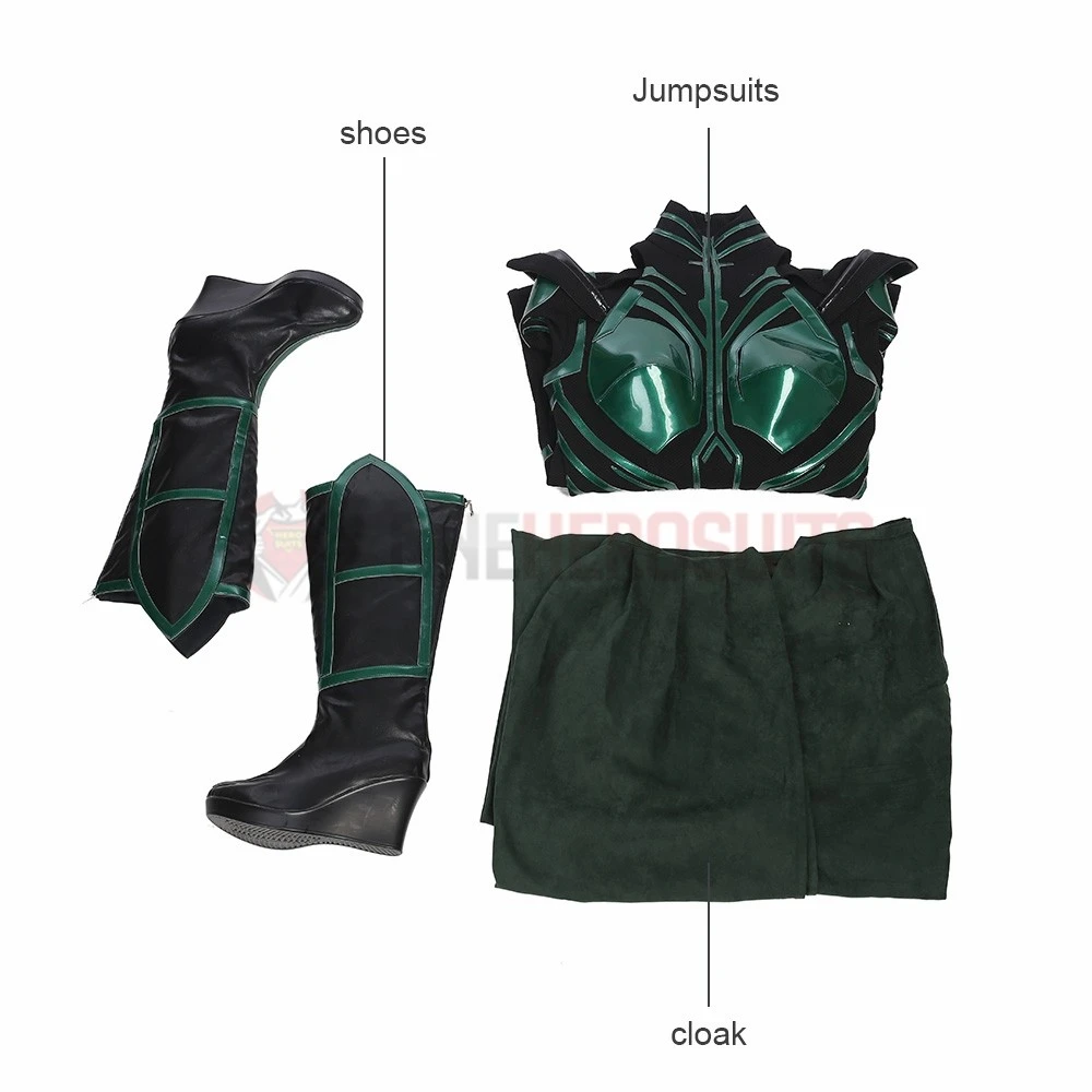 Hela Cosplay Costumes Thor Ragnarok Cosplay Suits Green Chest Version 3 Hela Cosplay Costumes Thor Ragnarok Cosplay Suits Green Chest Version