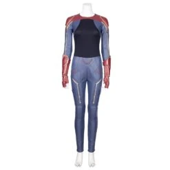 Captain Marvel Blue Cosplay Costumes Carol Danvers High Boots Version -One Hero Suits Store m20180239a 16