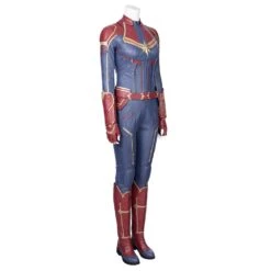 Captain Marvel Blue Cosplay Costumes Carol Danvers High Boots Version -One Hero Suits Store m20180239a 4