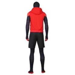 Miles Morales Cosplay Costumes Spider Man Into The Spider Verse Miles Green Coat 35 Miles Morales Cosplay Costumes Spider Man Into The Spider Verse Miles Green Coat -One Hero Suits Store m20190254a 14