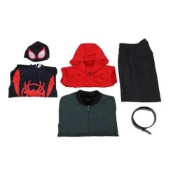 Miles Morales Cosplay Costumes Spider Man Into The Spider Verse Miles Green Coat 41 Miles Morales Cosplay Costumes Spider Man Into The Spider Verse Miles Green Coat -One Hero Suits Store m20190254a 20