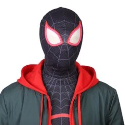 Miles Morales Cosplay Costumes Spider Man Into The Spider Verse Miles Green Coat 30 Miles Morales Cosplay Costumes Spider Man Into The Spider Verse Miles Green Coat -One Hero Suits Store m20190254a 9