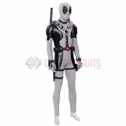 Deadpool Wade Wilson Cosplay Costumes Leather White X Force Edition -One Hero Suits Store m20200353a 18