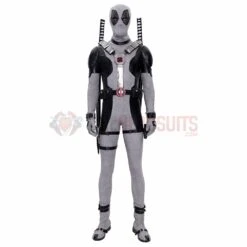 Deadpool Wade Wilson Cosplay Costumes Leather White X Force Edition -One Hero Suits Store m20200353a 1