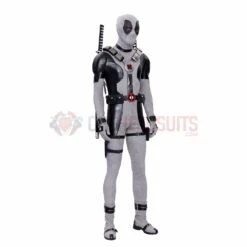 Deadpool Wade Wilson Cosplay Costumes Leather White X Force Edition -One Hero Suits Store m20200353a 2